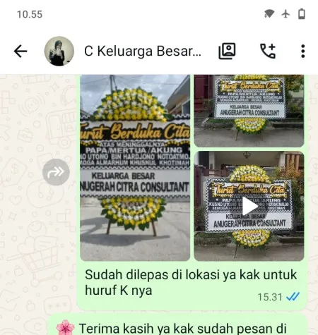 Pengiriman Papan Bunga Duka Mempawah